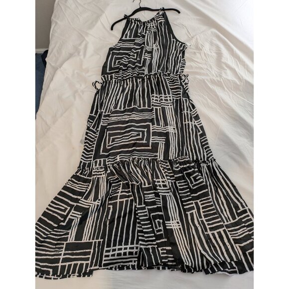 Chico’s “El Rio” Halter Abstract Print Maxi Dress – NWOT – Size 3 (fits like 1x) - Picture 4 of 6